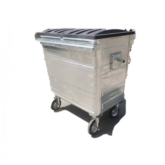 Muhibbah HDGI660 4 Wheel Hot-Dipped Galvanised Steel Mobile Garbage Bin (660 Litres) Muhibbah HDGI660 4 Wheel Hot-Dipped Galvanised Steel Mobile Garbage Bin (660 Litres)