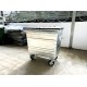 Muhibbah HDGI660 4 Wheel Hot-Dipped Galvanised Steel Mobile Garbage Bin (660 Litres)