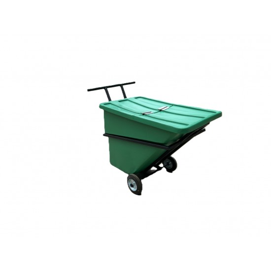 Muhibbah PE Trolley Bin with Metal Frame 300 Litres