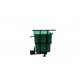 Muhibbah PE Trolley Bin with Metal Frame 300 Litres