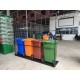 Muhibbah MGB 120 2 Wheel Mobile Garbage Bin Recycle Bin Set 4 in 1 