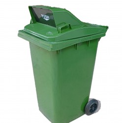 Muhibbah MGB240 2 Wheel Mobile Garbage Bin - Flapdoor Cover (240 Litres) 