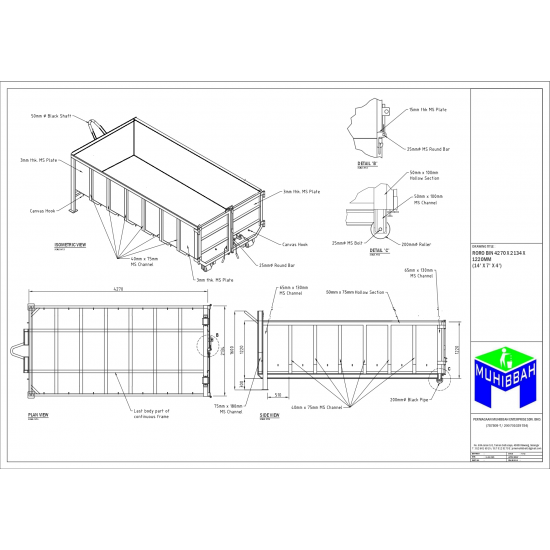 Muhibbah RORO Bin 14 feet - Brand New