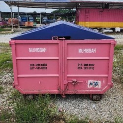 Muhibbah Roll-On Roll-Off bin (RORO), Armroll Bin with Cover - Refurbished